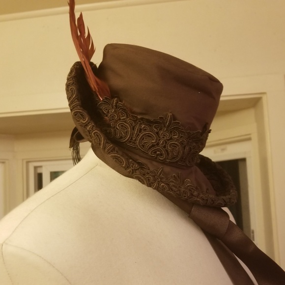 Innocent World Steampunk Lolita Lace Trim Hat - Picture 3 of 8